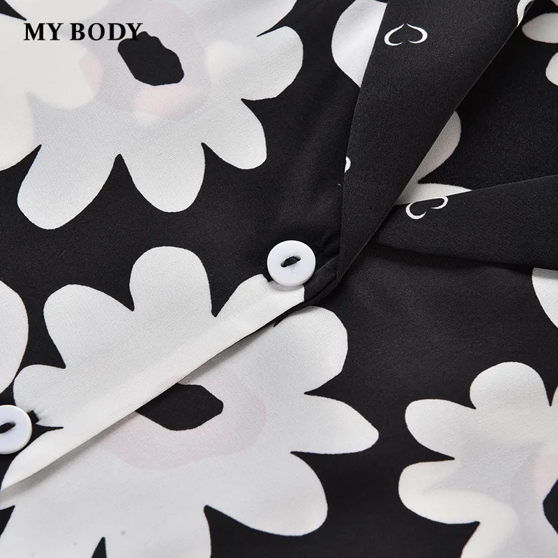 MY BODY Pajama Set Women's Shadow Flower-2
