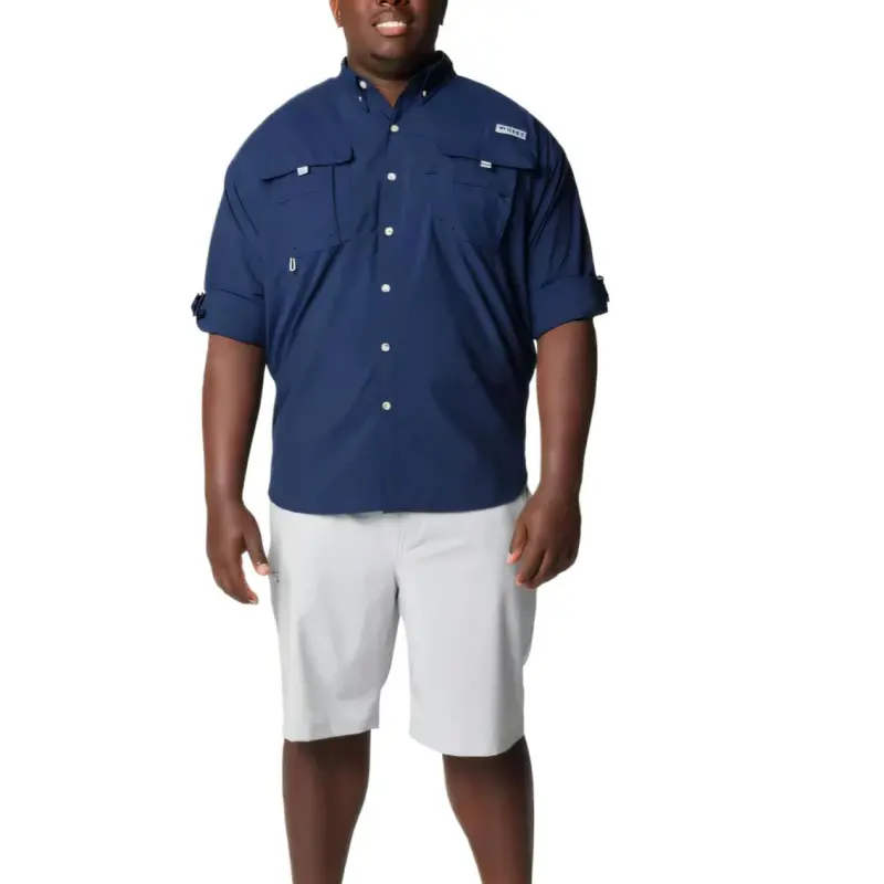 Columbia PFG Bahama 2 Shirt Men's Preppy Marine Blue-3