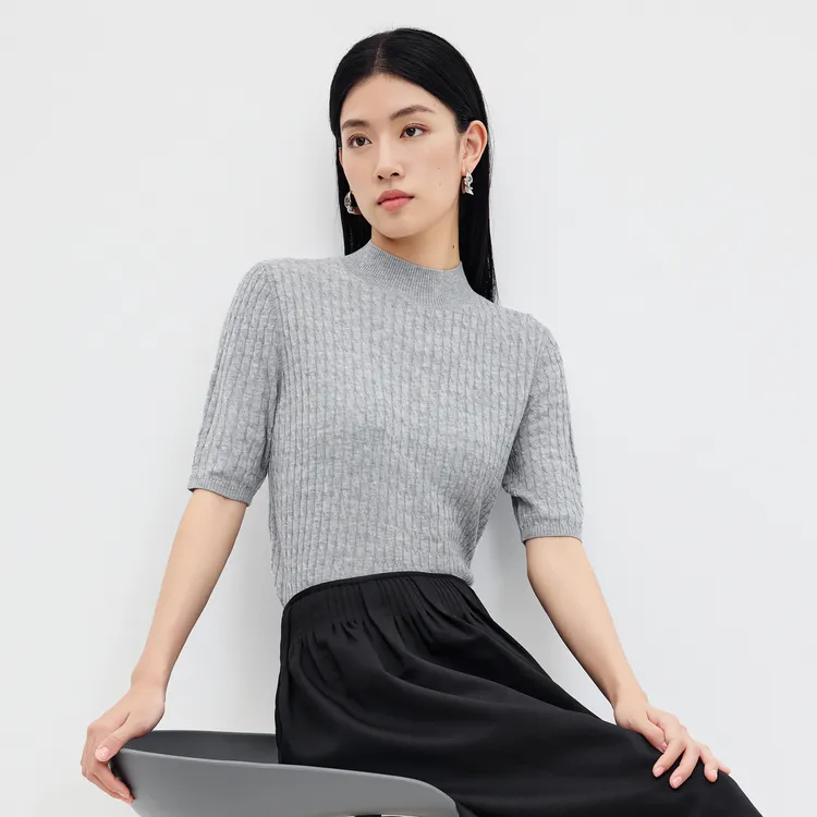 SHUIYUNJIAN Knitwear Women's Blue Gray-3