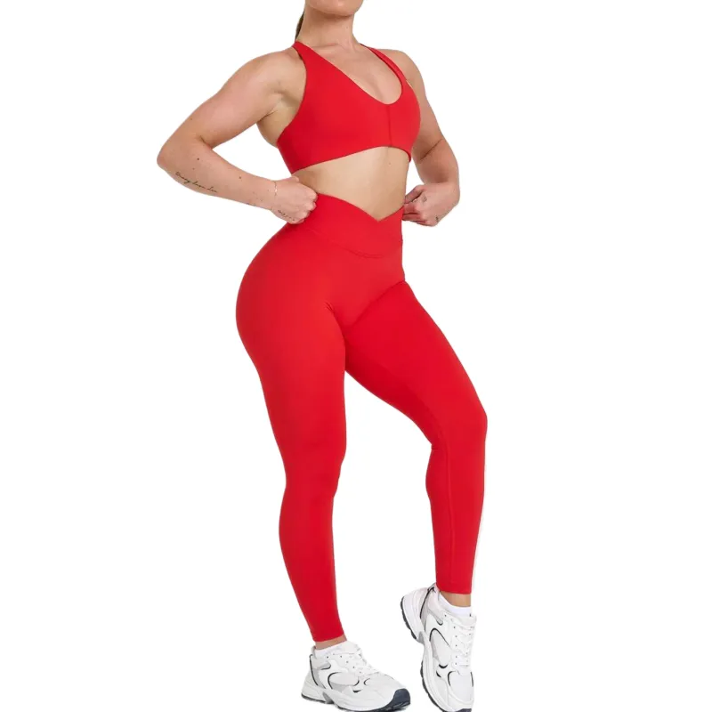ONER ACTIVE Yoga Pants Women's Red-2