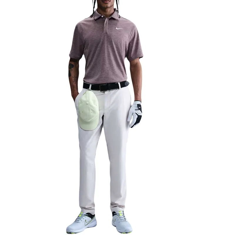 Nike Dri Fit Polo Shirts Men Gray Purple-2