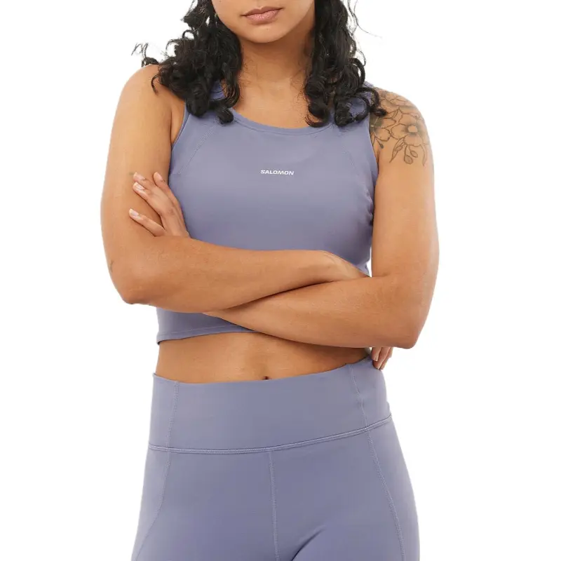 SALOMON Tank Top Women's Blue Granite-1