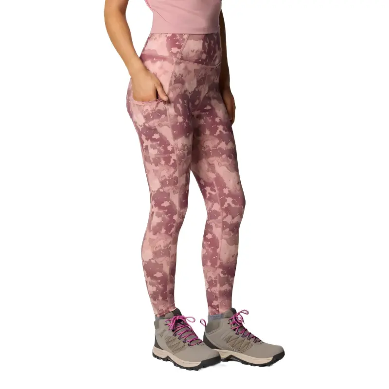Columbia BoundlessTrek Omni-Wick Athletic Trousers Women's Rubber Eraser Pink Decoration Camouflage-2
