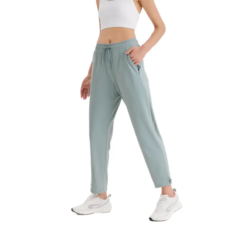 DECATHLON 500 Series KIPRUN Casual Pants Women's Cyan Jade-3