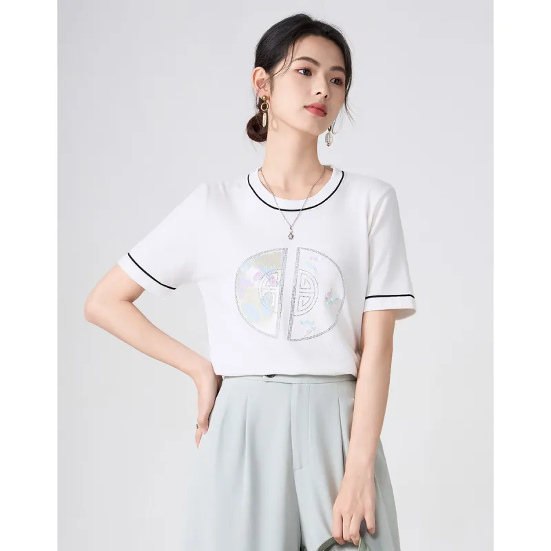 Love Elaine T Shirt Women's White-1