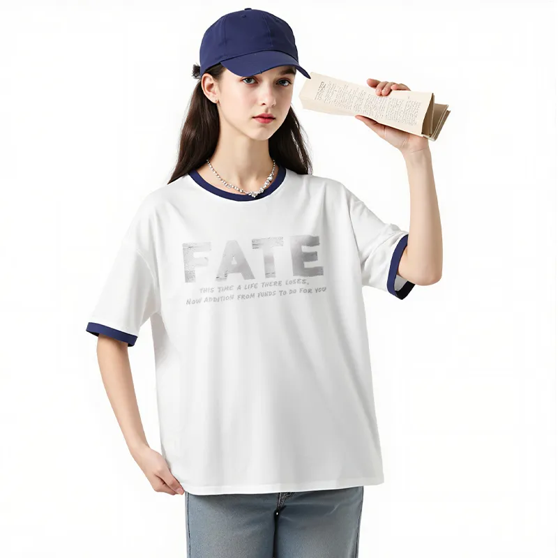 FAIRWHALE Drop Shoulder Sleeve T Shirt Women's-6