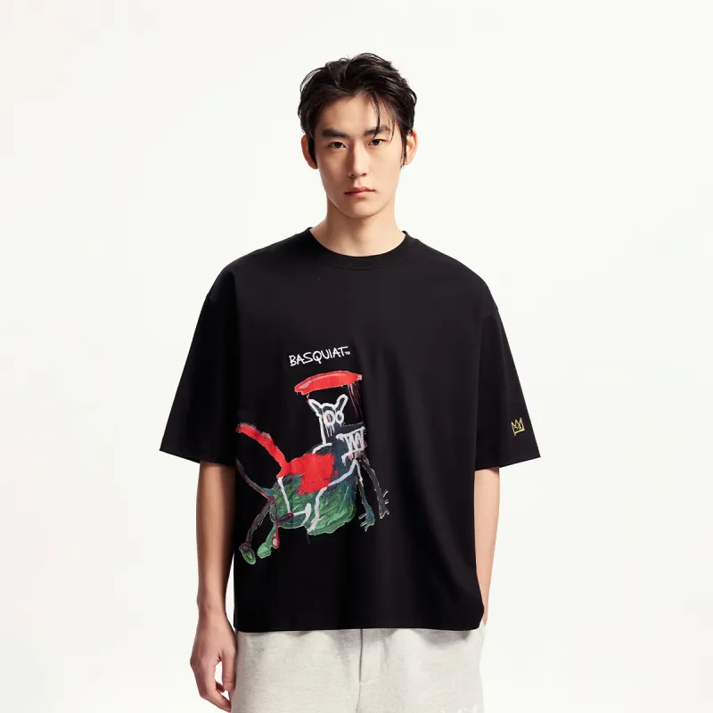 JACK JONES· x Jean Michel Basquiat T Shirt Men's E40 Black-2