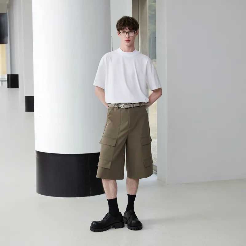 Lilbetter Casual Shorts Men Khaki-5