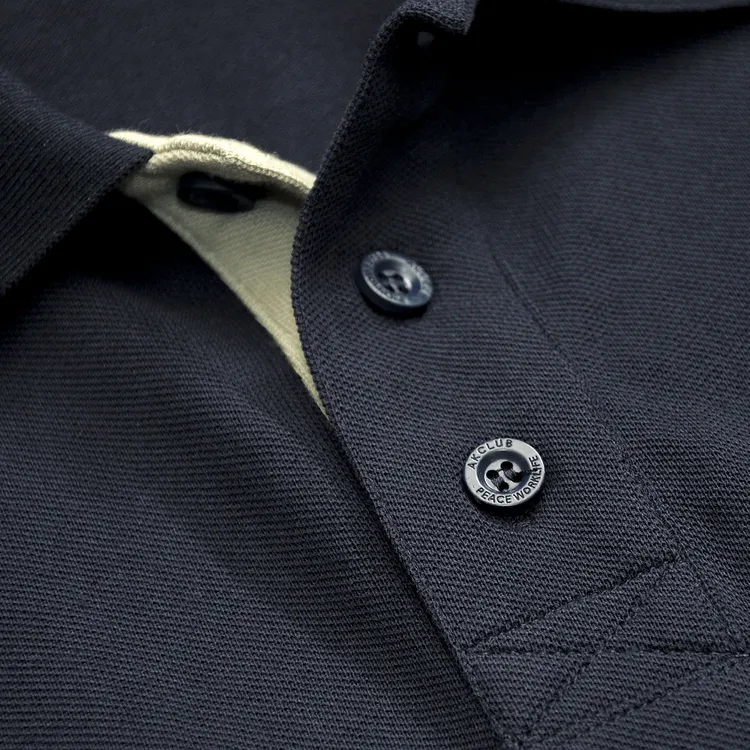 AKCLUB Vintage Collection Polo Shirt Men's Navy Blue-3