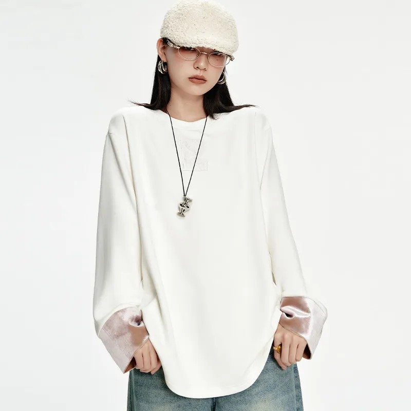 ELF SACK T Shirt Women's Versatile Pearl White-2