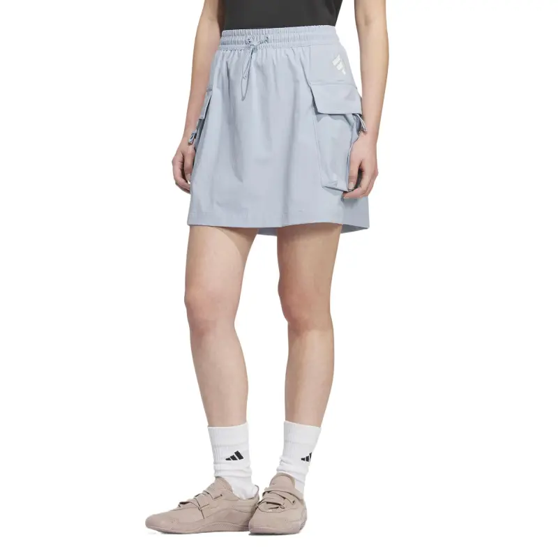 Adidas FOSFUTURESTYLE Casual Short Skirts Women's Yellow Blue/Bright White-1