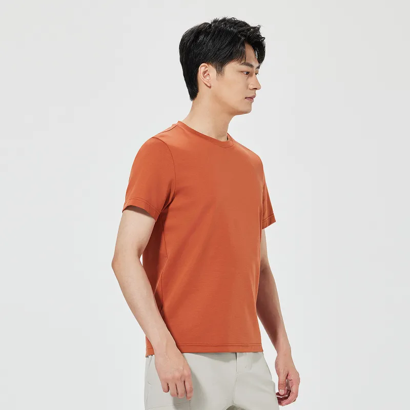 LESS IS MORE T Shirts Men Ginger Orange 25XTX3371Y-5