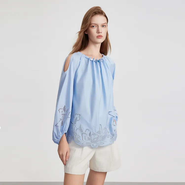 ELLE Shirts Women's Blue-4