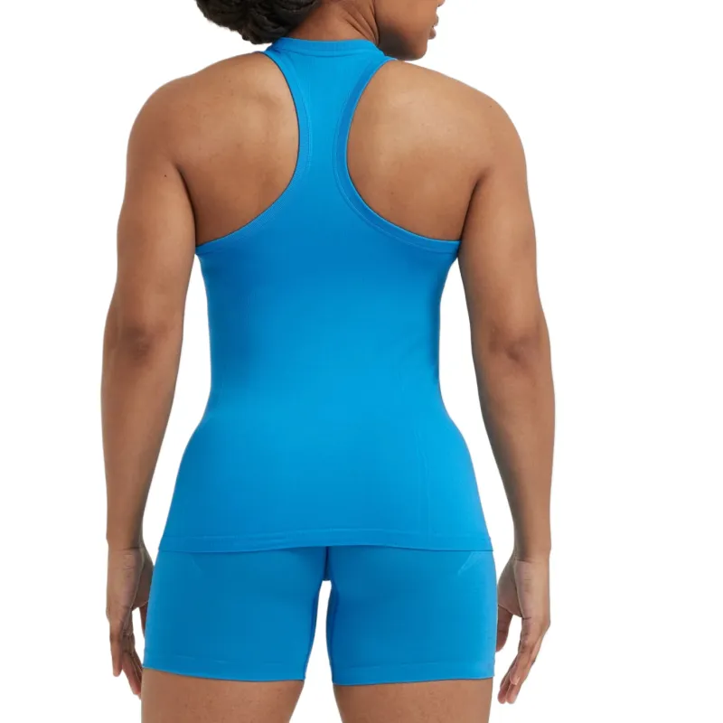 ONER ACTIVE Go To Seamless Fitted High Neck Vest Sport Vests Women's Blue-1