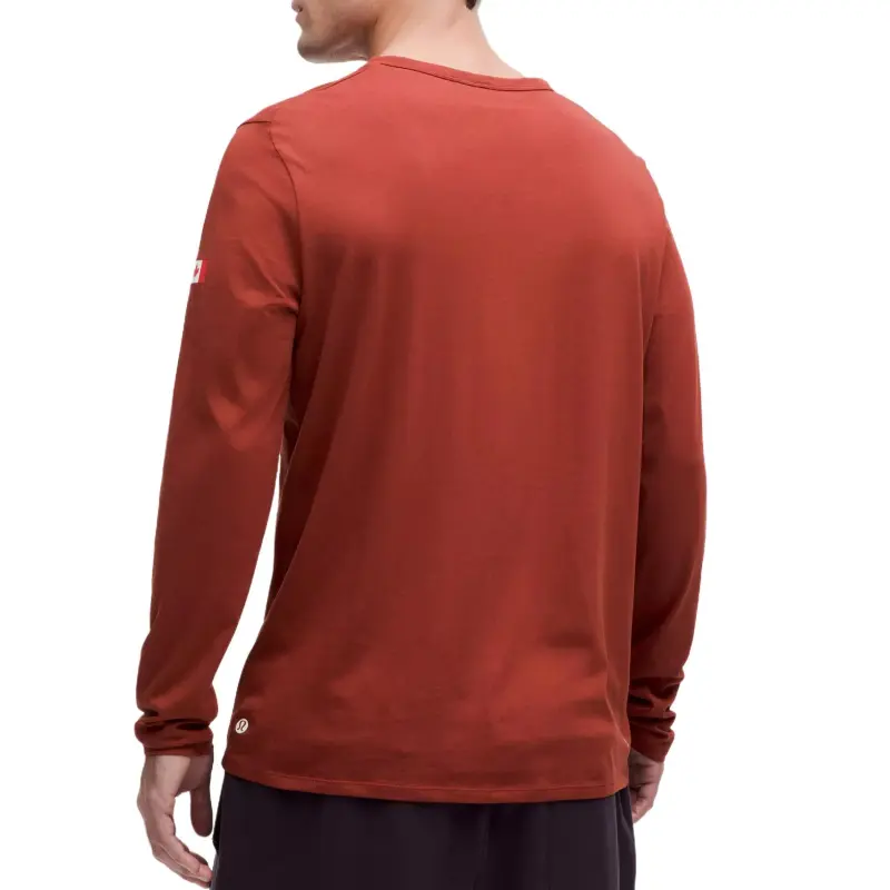 Lululemon Team Canada Collection Long Sleeve Cotton Jersey Graphic Shirt CPC Shirt Men's-1