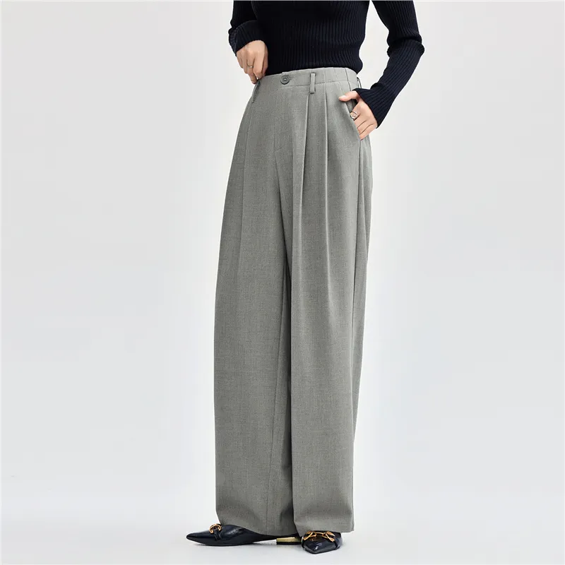 UNIQLO Suit Trouser Women's Heather Gray-4