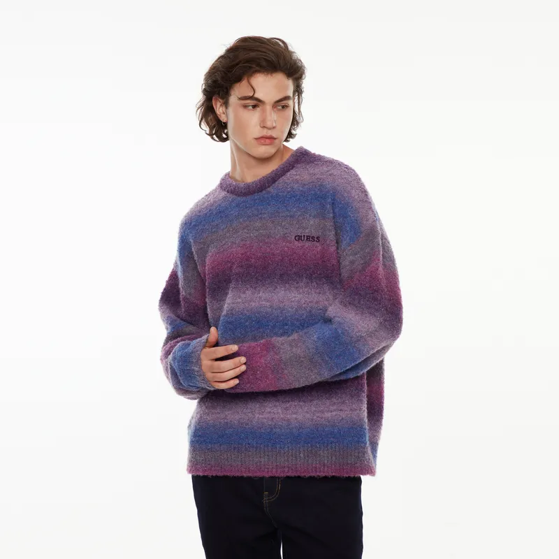 GUESS Sweater Unisex Purple Gradient-5