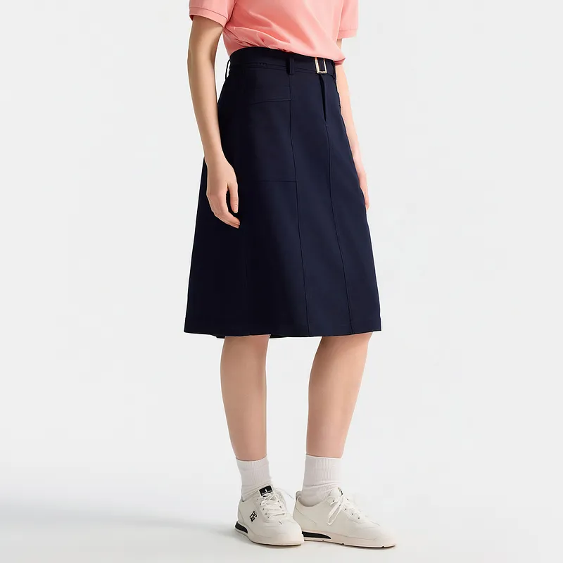Biyin Leufen Casual Long Skirt Women's-3