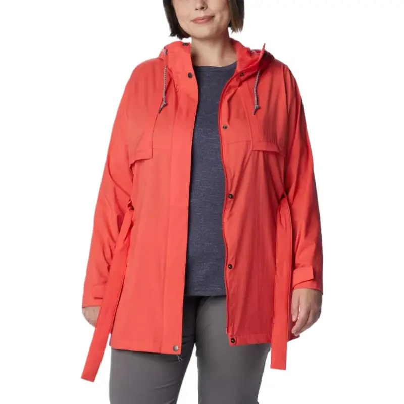 Columbia Pardon My Trench Jacket Jacket Women's Red-3