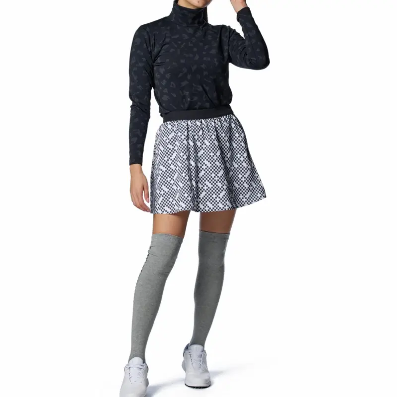Under Armour Casual Short Skirts Women's Black White 001-2