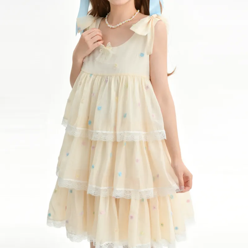 SNBL Sleeveless Dresses Women's Custard-2