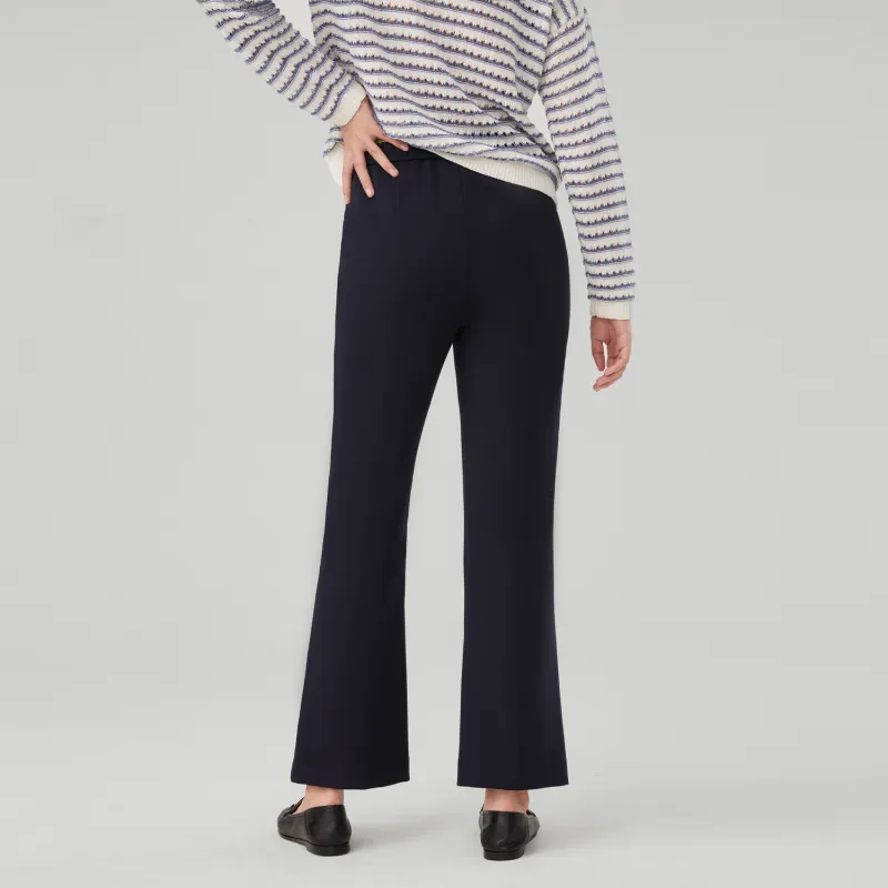 OVV Casual Pants Women's Navy Blue Solid Color A9-3