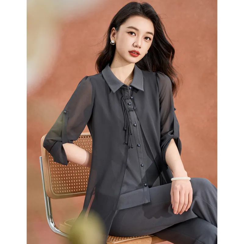 Mylan Casual Suits Women's Gray-5
