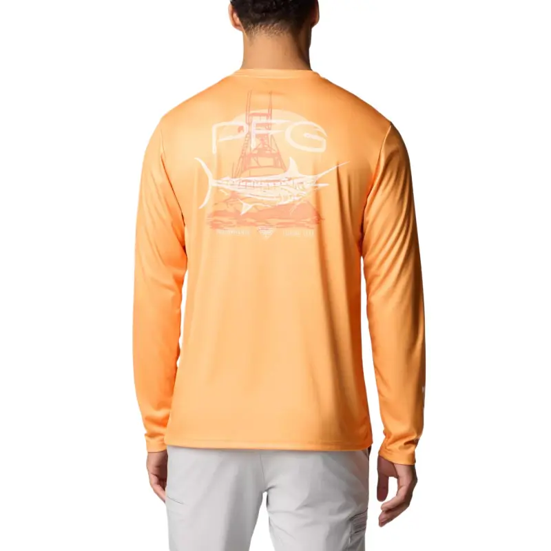 Columbia PFG Terminal Tackle Tarpon Rise T-Shirt Men's Orange-1