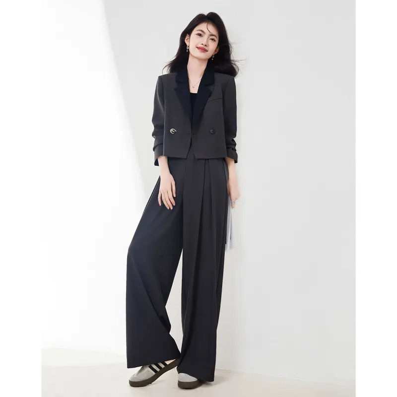 XINFEIYU Casual Suit Women's Dark Gray-2