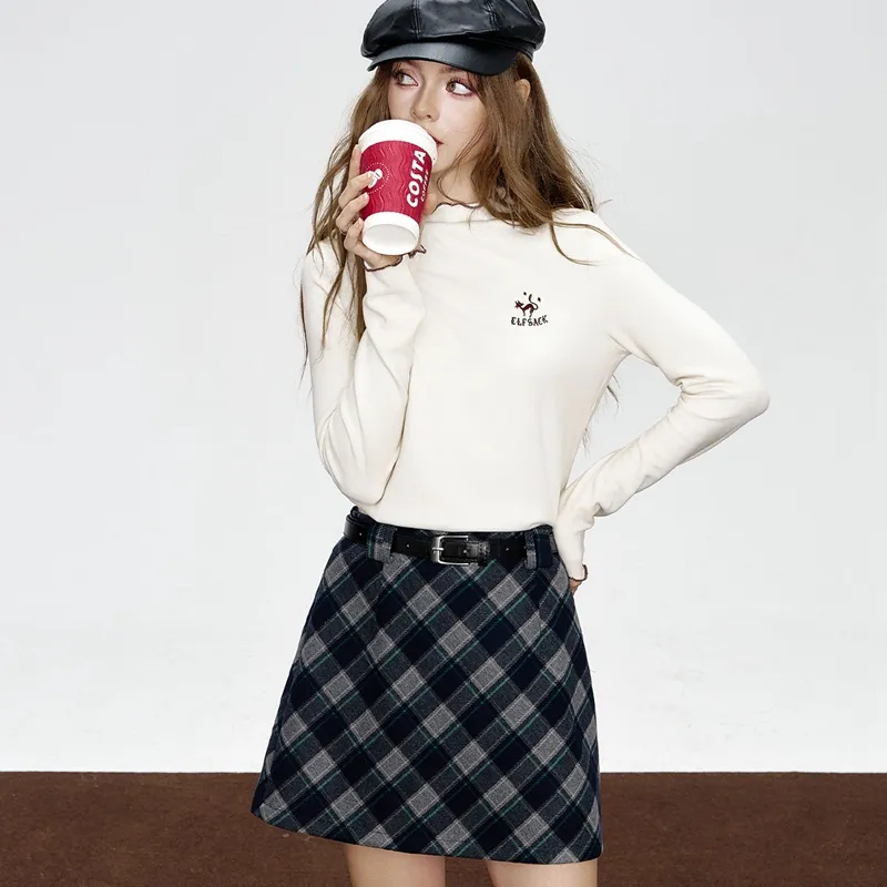ELF SACK Casual Short Skirts Women's-9