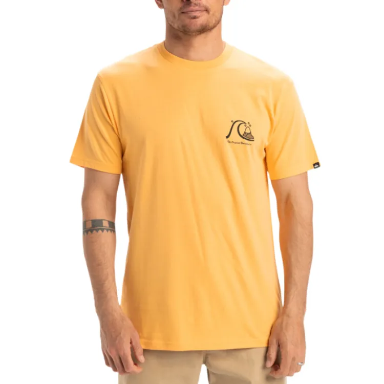 Quiksilver Evo Original T Shirt Men's Yellow-2