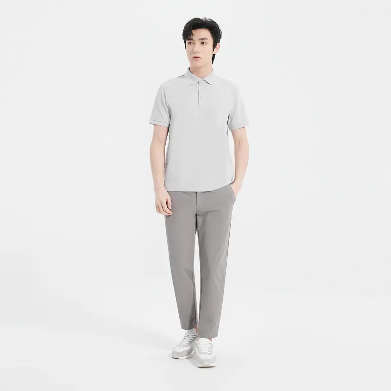 LESS IS MORE Polo Shirt Men's Light Gray-6