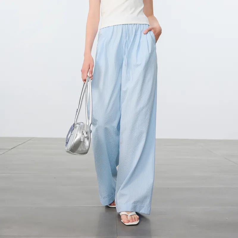 3COLOUR Casual Pants Women's Marine Blue-3