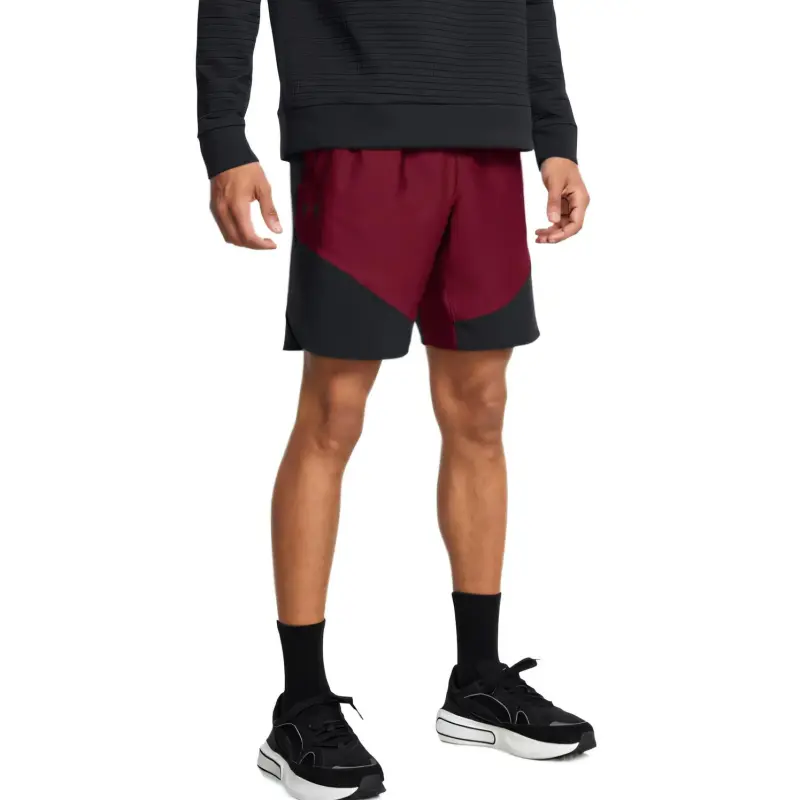 Under Armour Vanish Elite Casual Shorts Men's Red Top Bishop Black-2