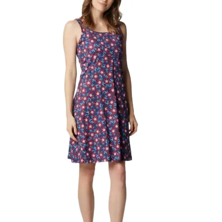Columbia PFG Freezer Sleeveless Dress Women's Nighttime Chest Membrane Stripes-1