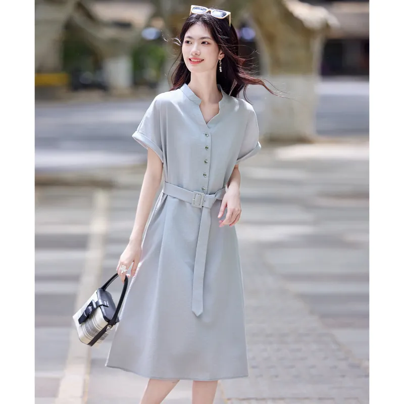 Still Quiet Short Sleeved Dress Women's-4