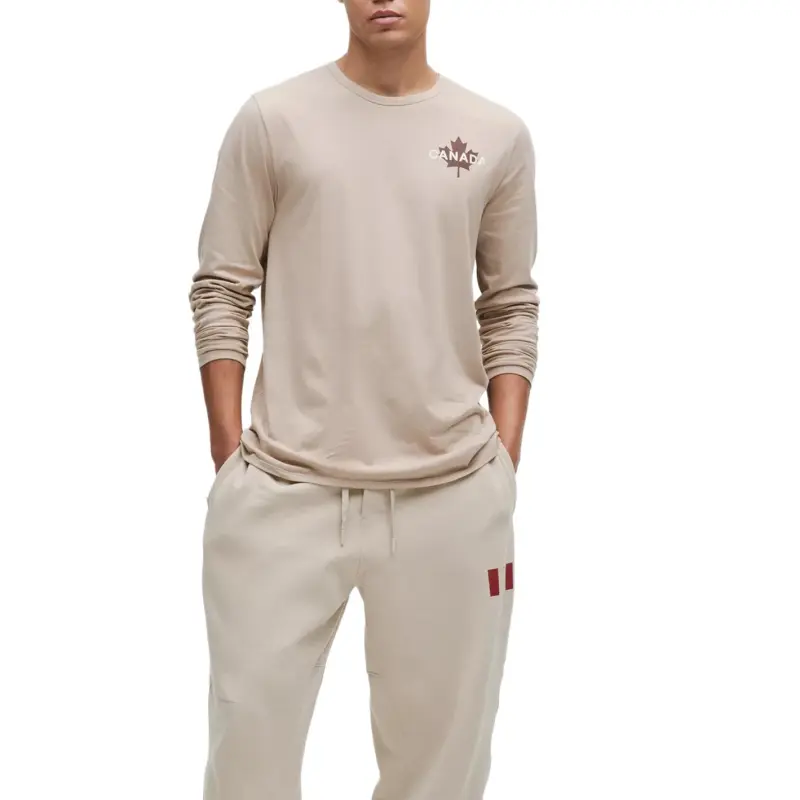 Lululemon Team Canada Collection Long Sleeve Cotton Jersey Graphic Shirt CPC Shirt Men's-5