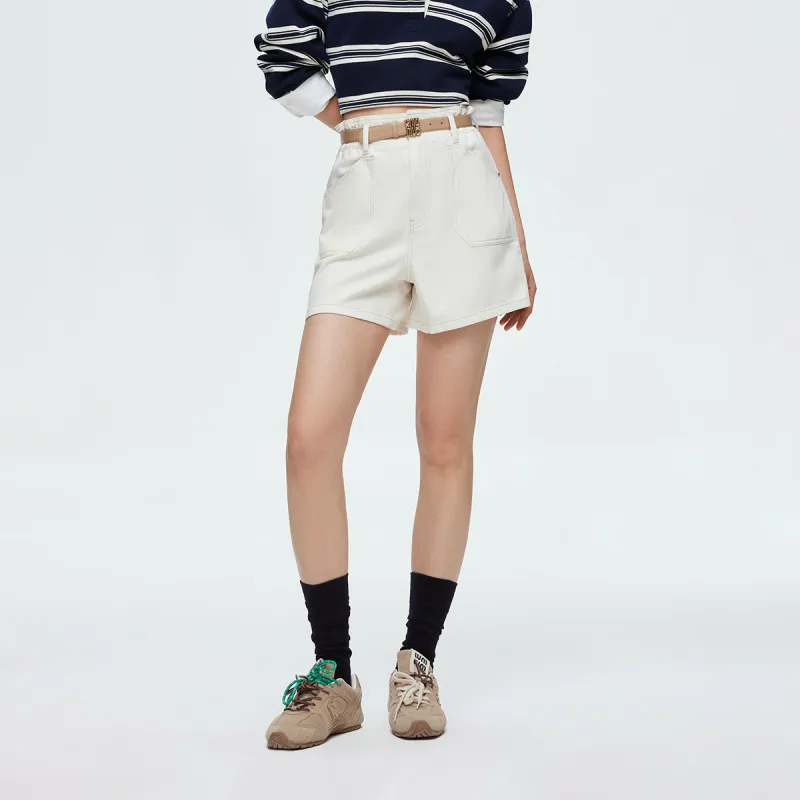 ONLY Denim Shorts Women's J2G Ecru-3