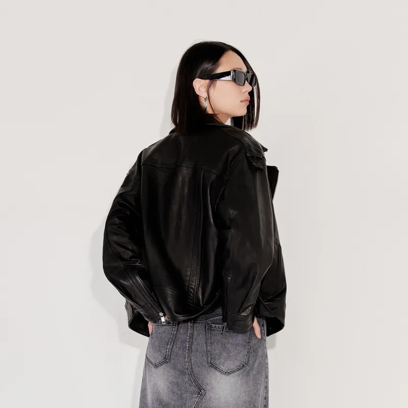 ONLY Leather Jackets Women's-8