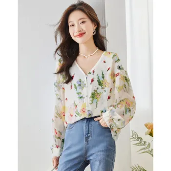 Love Elaine Spring, Fall Shirt Loose Fit Women's Multicolor