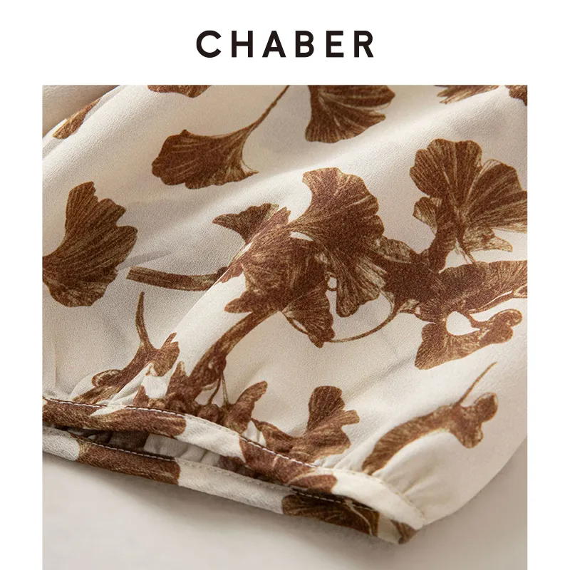 CHABER T Shirt Women's Medium Brown Coffee-3