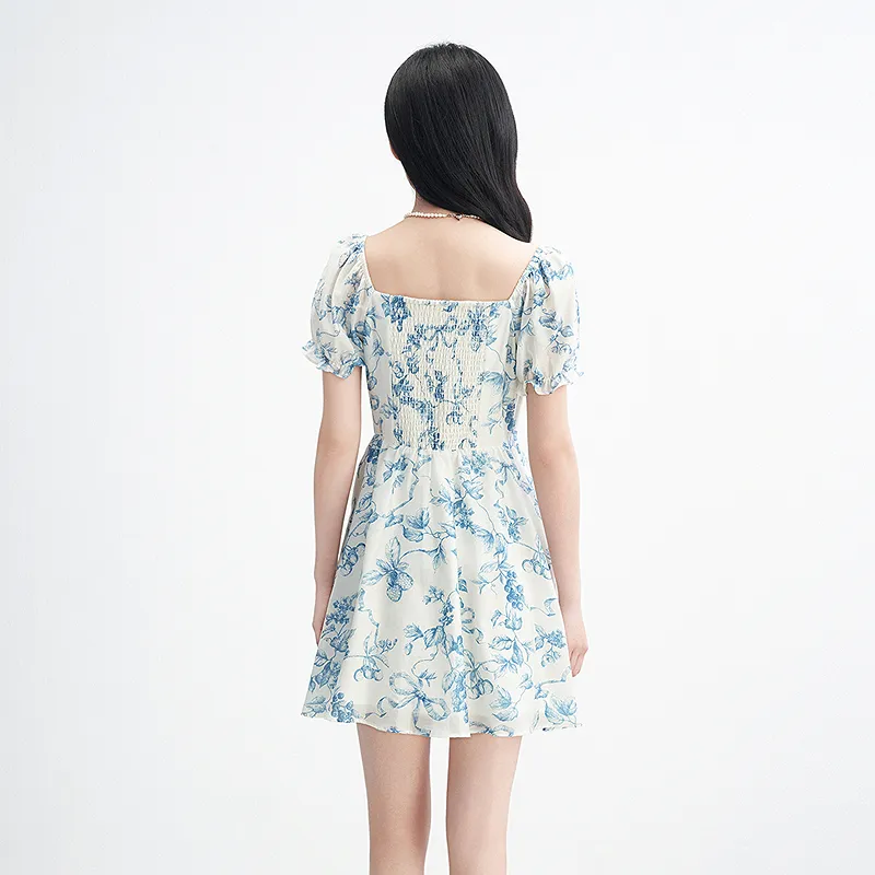 LEDIN Short Sleeved Dress Women's Sail Blue-6
