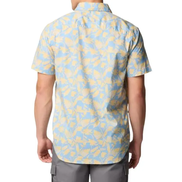 Columbia Rapid Rivers™ Printed Shirt Men's Ripple Blue-1