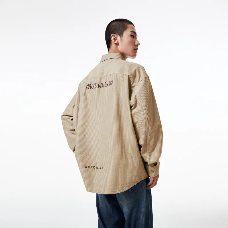 JACK JONES· Loose Fit Shirt Coat Men's-8