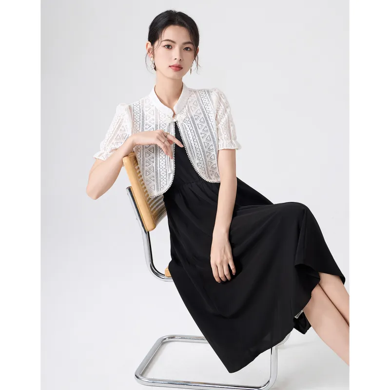 Love Elaine Skirt Set Women's Black-5