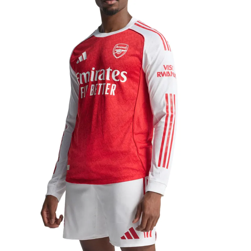 Adidas Free Shipping With AdiClub Arsenal 25/26 Long Sleeve Home Authentic Jersey-2