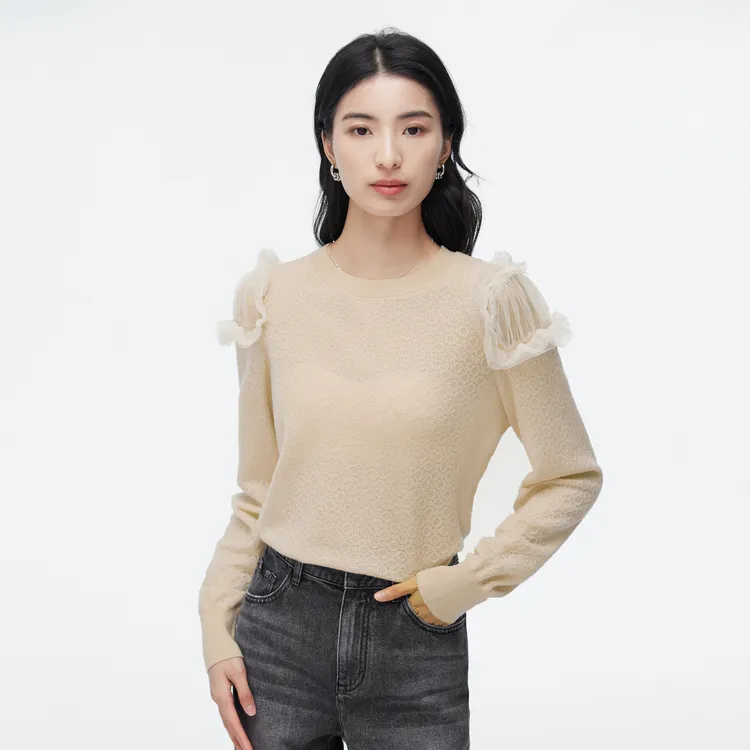 SHUIYUNJIAN Knitwear Women's Apricot-2