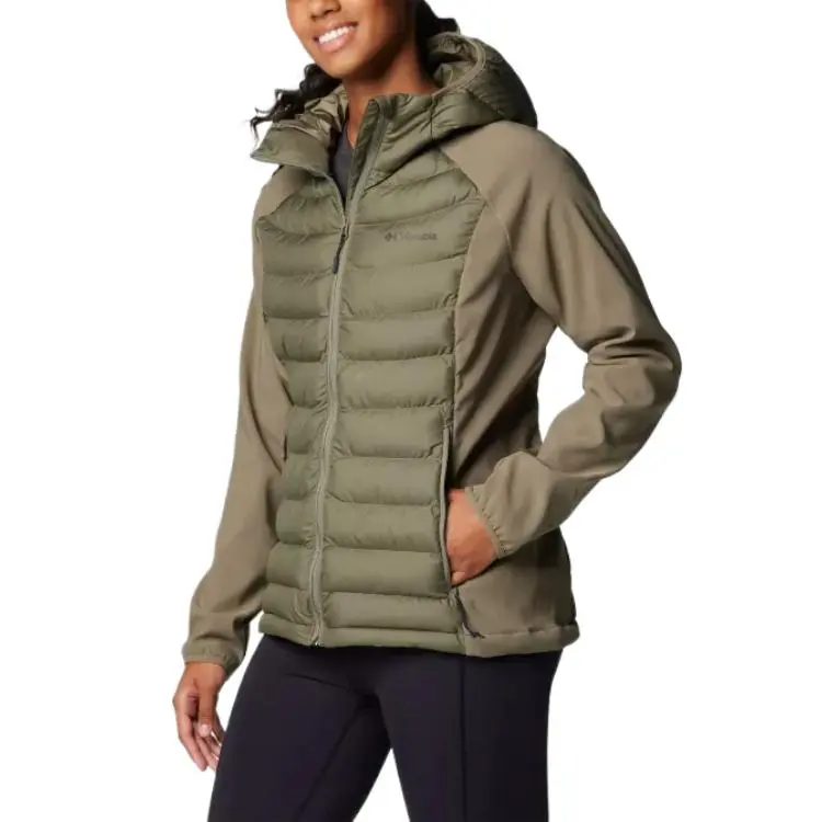 Columbia Powder Lite 2Omni-Heat Thermarator Jacket Women's Stone Green-2