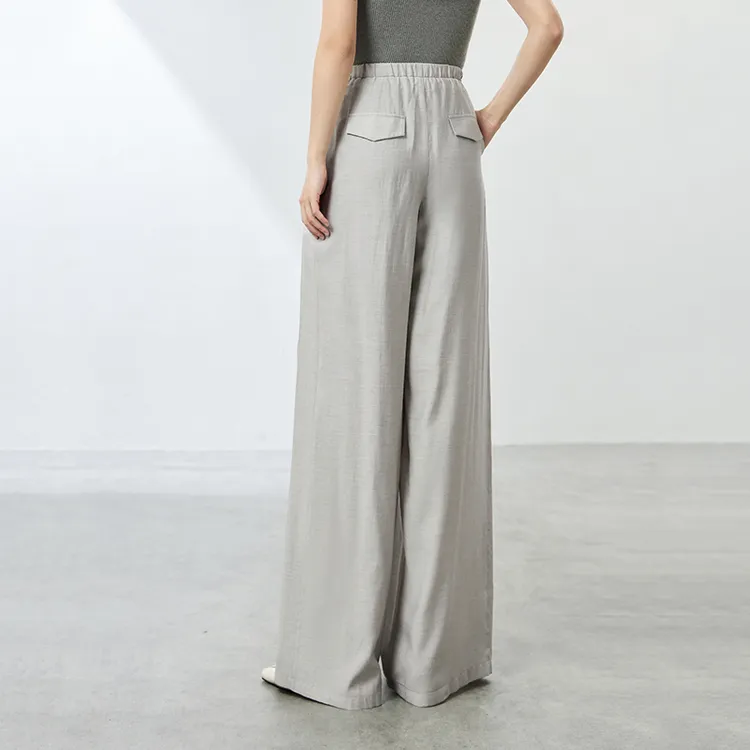 SENTUBILA Casual Pants Women's Frost Gray-5