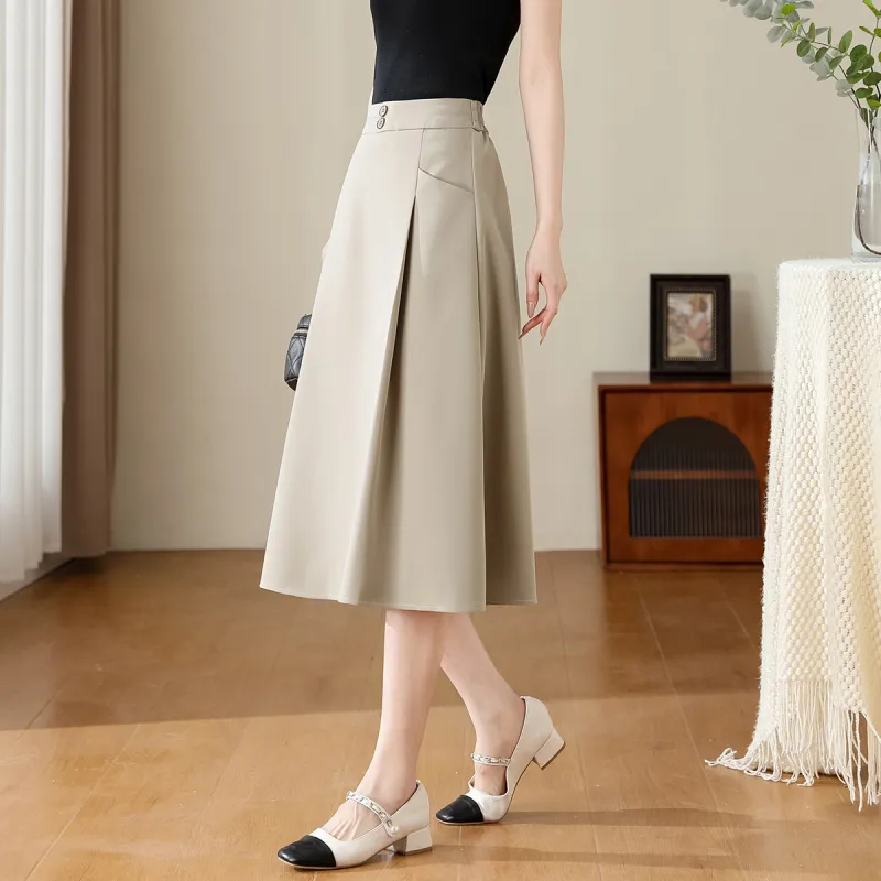 TERRE BLEUE Casual Long Skirt Women's-7